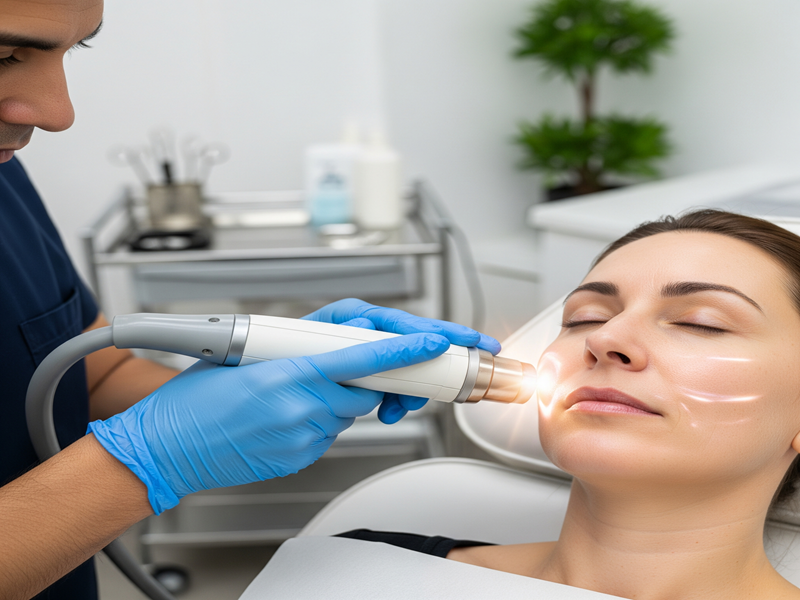 Expert cosmetic surgeon performing advanced anti-aging cosmetic treatment for natural youthful radiance