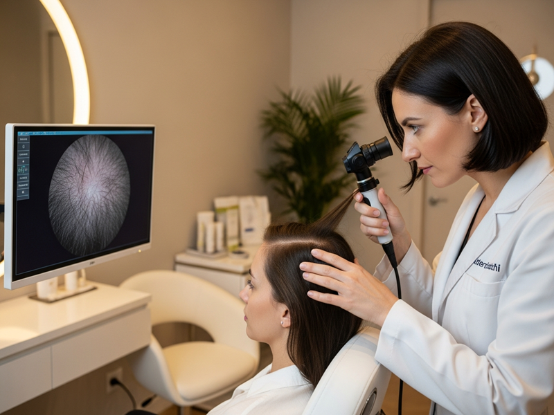 Advanced hair density treatment focused on improving thickness and volume