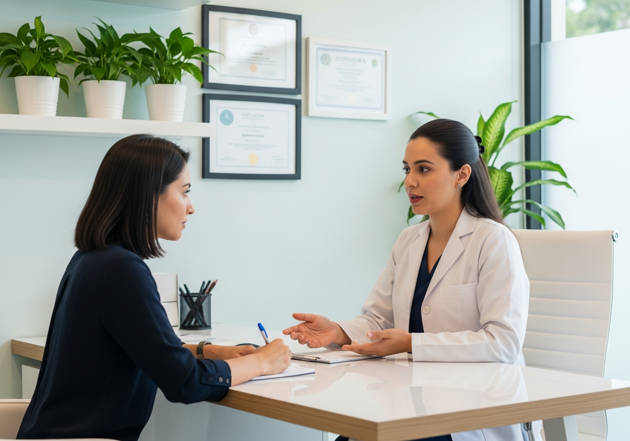 Expert explaining diet and nutrition impact on hair health in Hadapsar