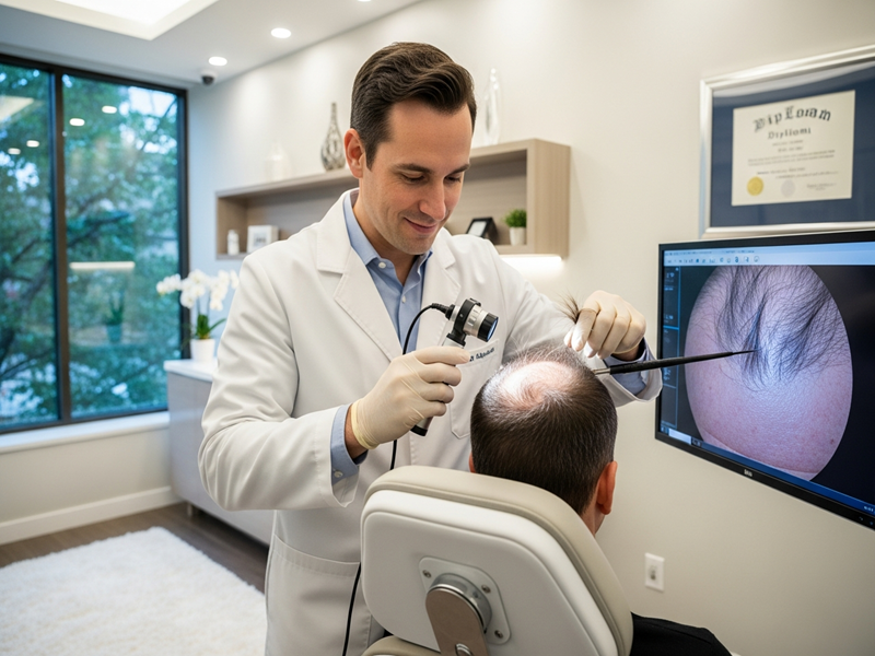 Expert-led hair fall treatment focused on preventing progressive hair loss