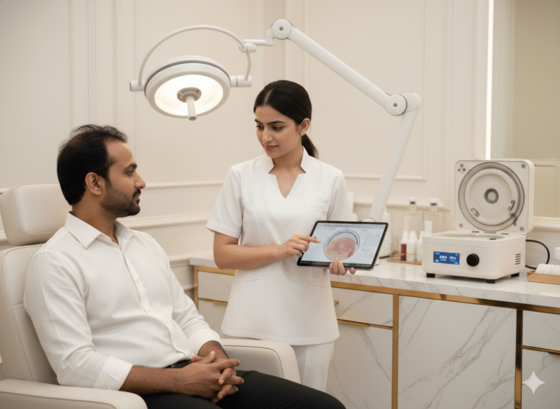 FUE hair transplant procedure at Best hair treatment in Hadapsar